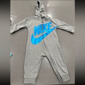 Nike Gray and Blue Kids One Piece